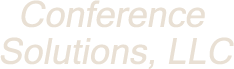 conference solutions logo faded banner